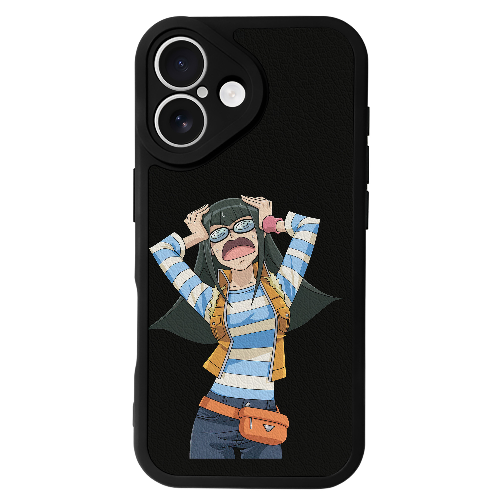 （画像用） 遊☆戯☆王 Yu-Gi-Oh! 【iPhone 16シリーズ対応】シリコンスマホケース（レザー調） 材質：シリコン